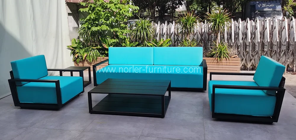 Metal Aluminum Frame Sectional Furniture Sofa Set