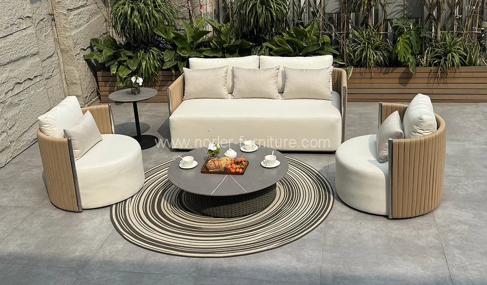 Modern Outdoor Rope Aluminum Frame Sofa