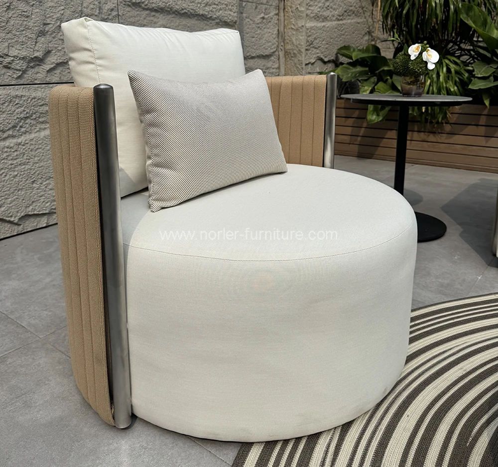 Modern Outdoor Rope Aluminum Frame Sofa