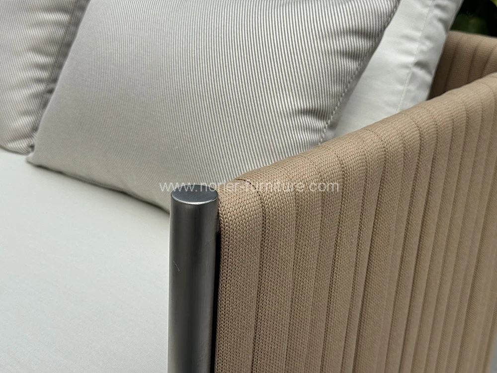 Modern Outdoor Rope Aluminum Frame Sofa