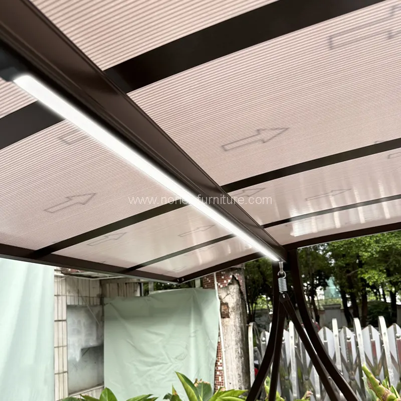 Εξωτερική ταλάντευση αλουμινίου με ηλιακά φώτα