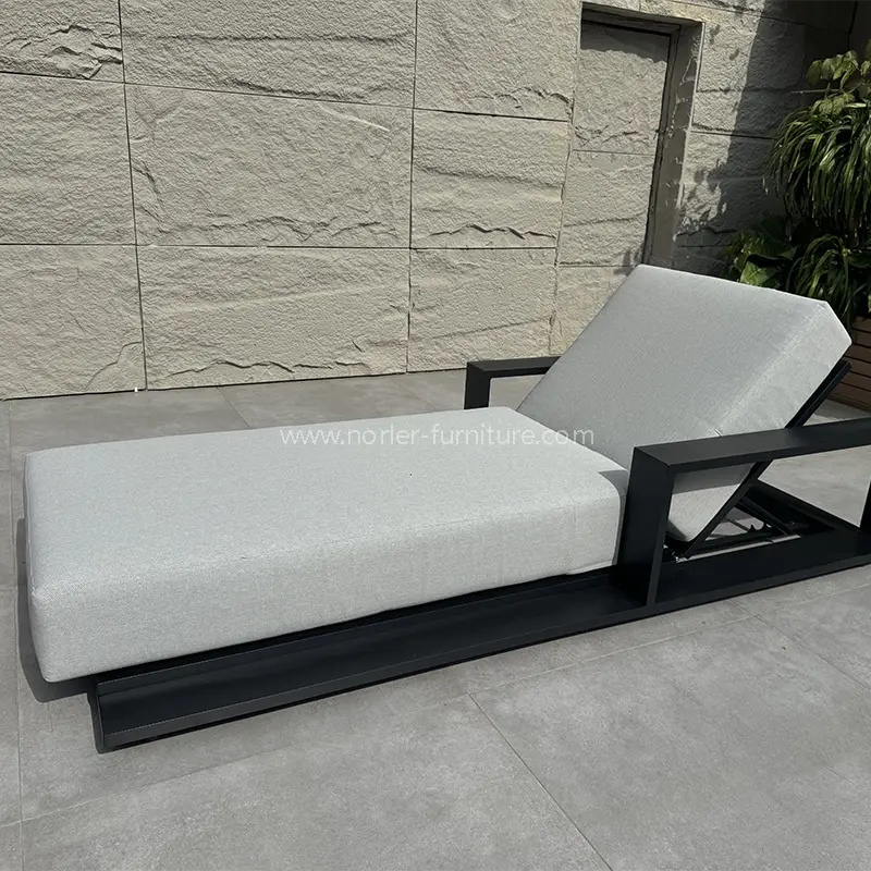 Υπαίθρια μοντέρνα πολυτελή αλουμινίου Sun Lounger