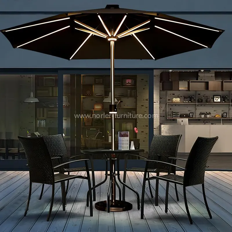 Smart LED Ηλιακή ψύξη και φωτεινή ομπρέλα θέρμανσης